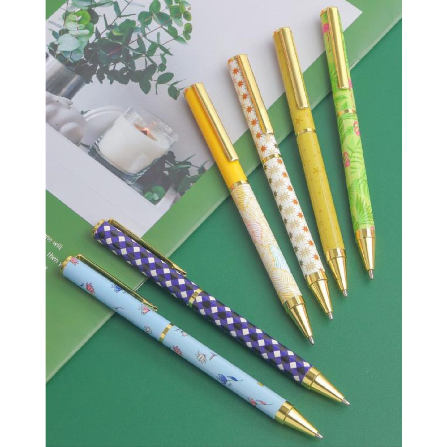 Custom Printed 3-Piece Pen Set for Women – Personalized Box Option