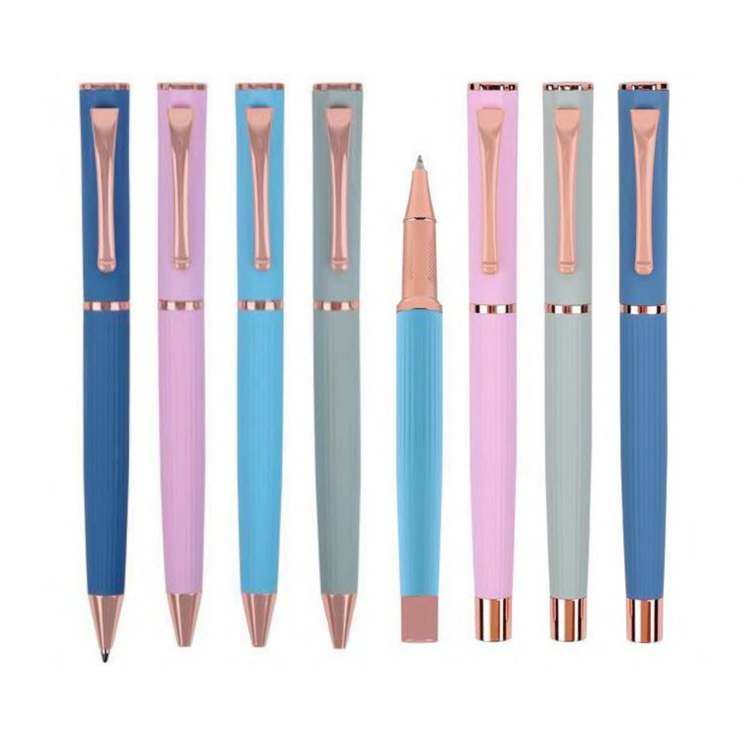 Dual Pen Set with Custom Logo – Ballpoint & Rollerball