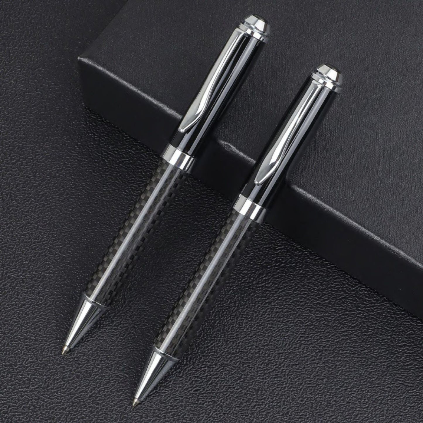 Elegant Duo Metal Pen Gift Set in Black Box