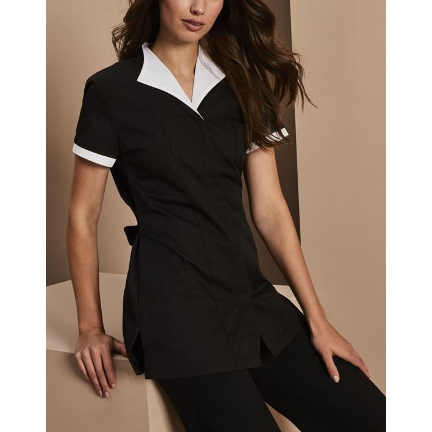 Women's Housekeeping Uniform Tunic with collar