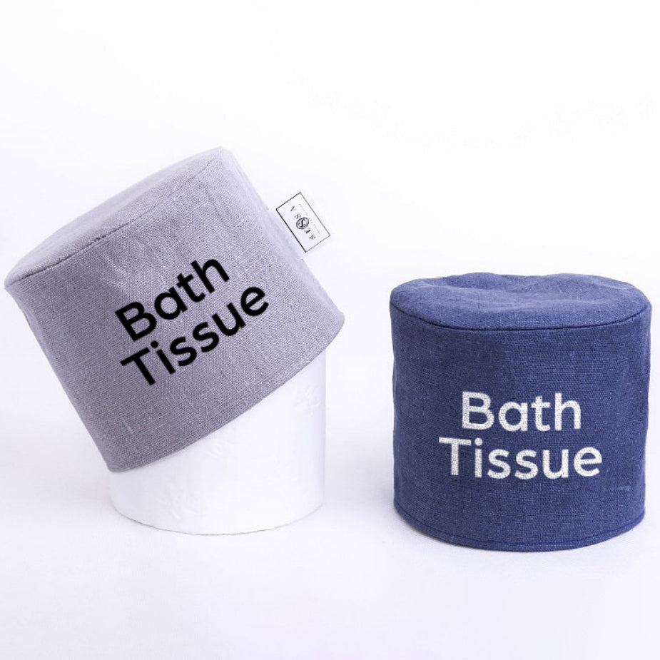 Tissue Paper Roll Cover – Linen, Cotton & Canvas (Customizable)