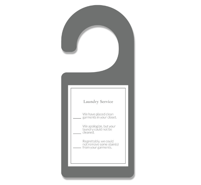 Laundry Hanger Ticket – Organized Tracking for Laundry Services
