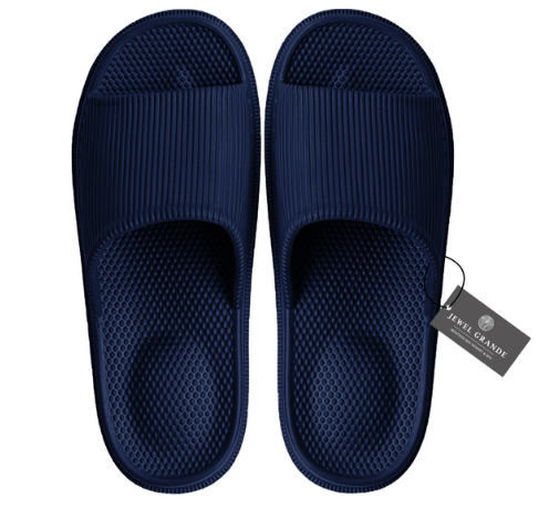 Slipper Slides – PVC Sole & Leather Upper with Custom Logo
