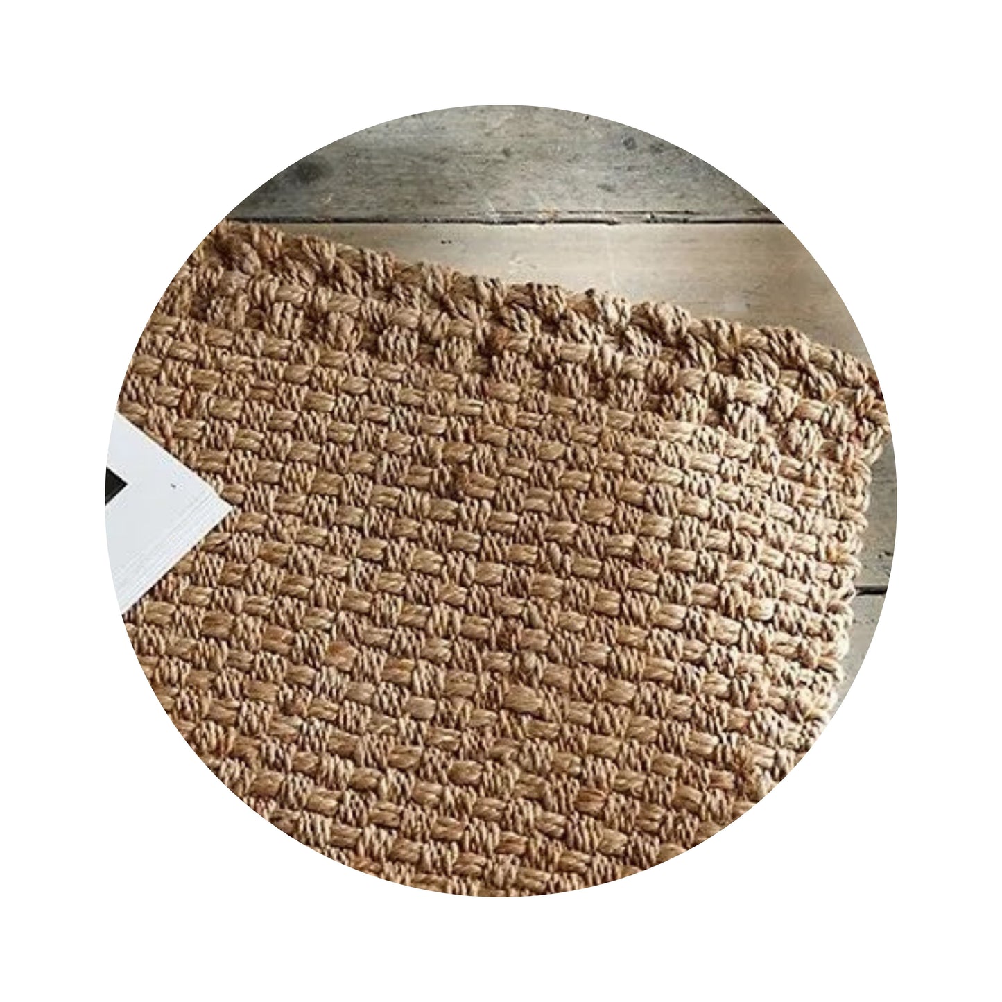 Natural Handwoven Jute Rug – Eco-Friendly & Durable