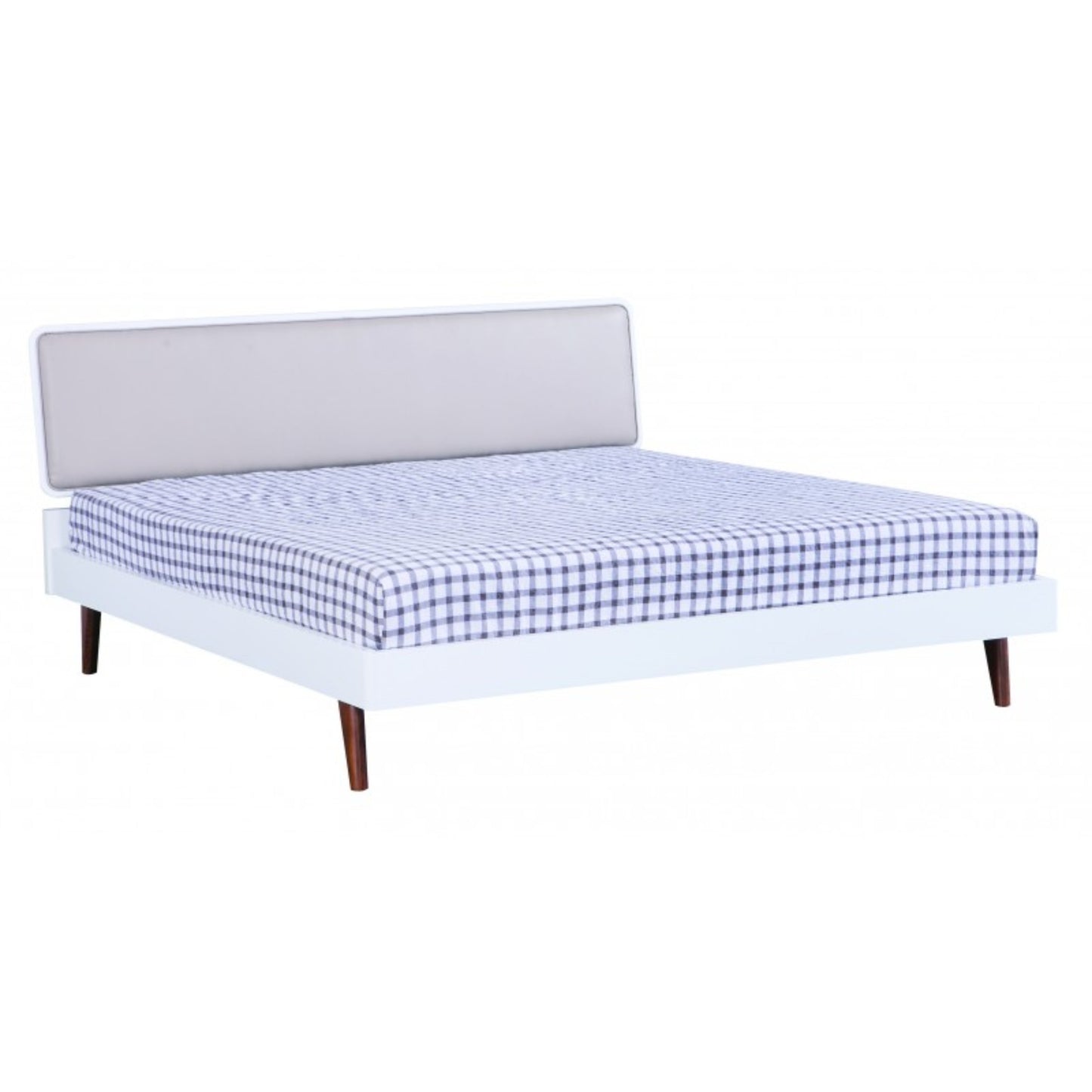 Contemporary Queen/King Size Bed BB6V3338/9 with Upholstered Headboard