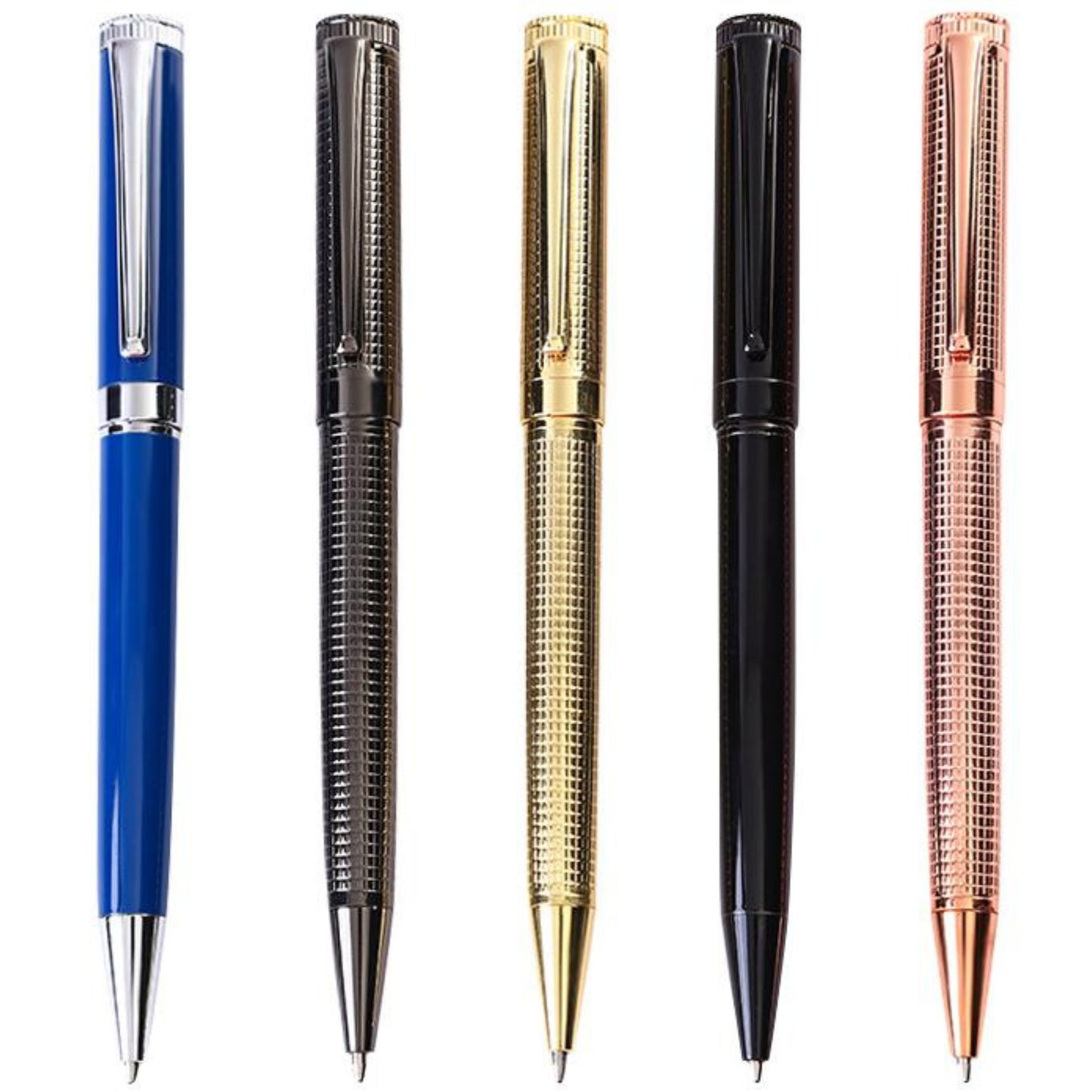 Elegant Black, Rose Gold, and Gold Metal Ballpoint Pen for Men