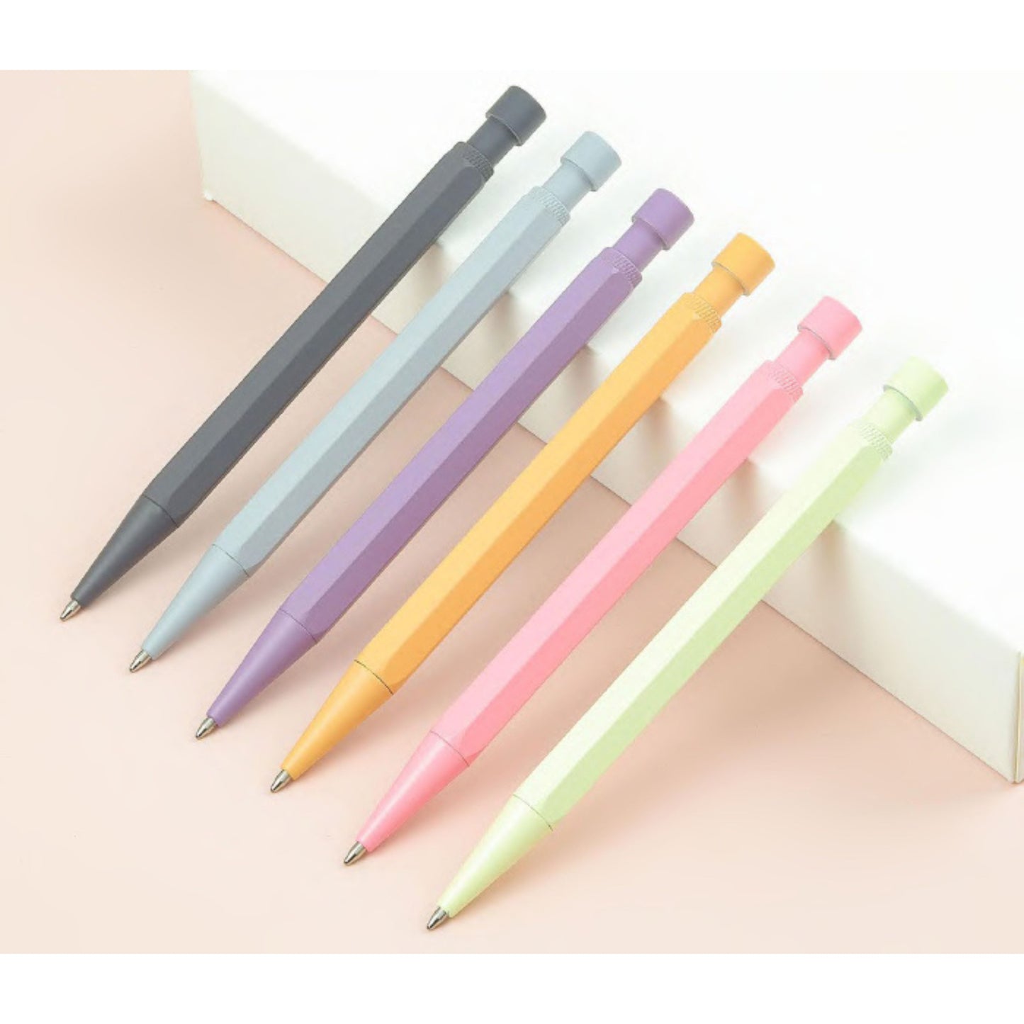 Custom Color Hexagon Metal Ballpoint Pen with Click Action