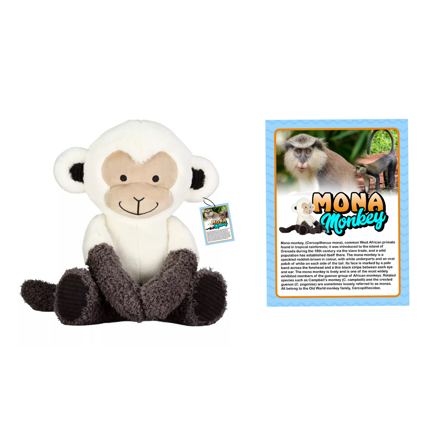 Mona Monkey Plush Toy – Soft & Cuddly