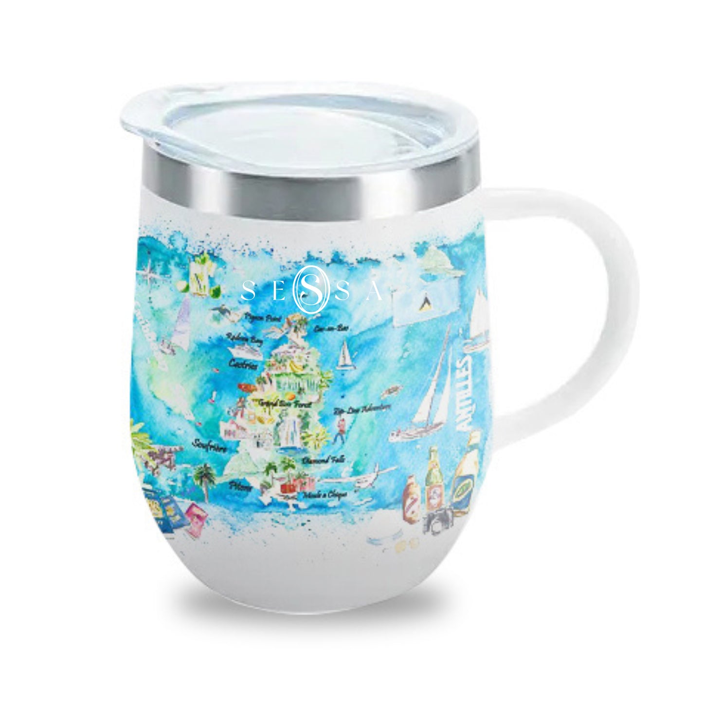 Insulated Stainless Steel Travel Mug – 12oz Custom Print