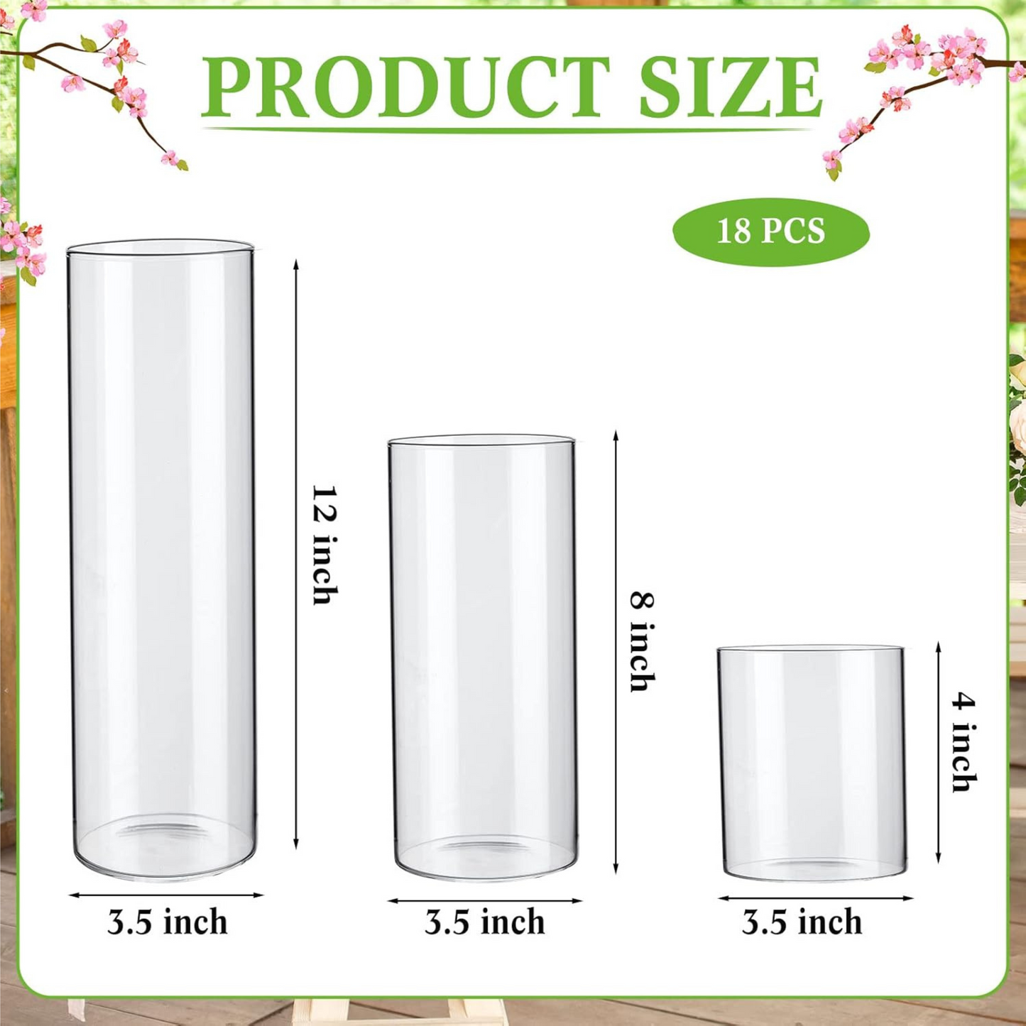 Glass Cylinder Vase Centerpieces
