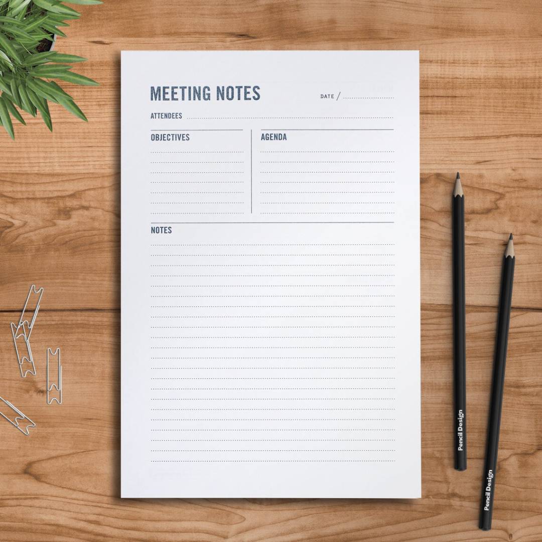 Professional Meeting Notepad for Hotels & Conferences