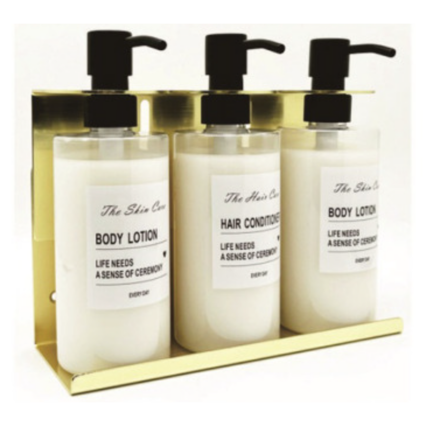 Wall-Mounted Gold Stainless Steel Dispensers – Lockable & Elegant