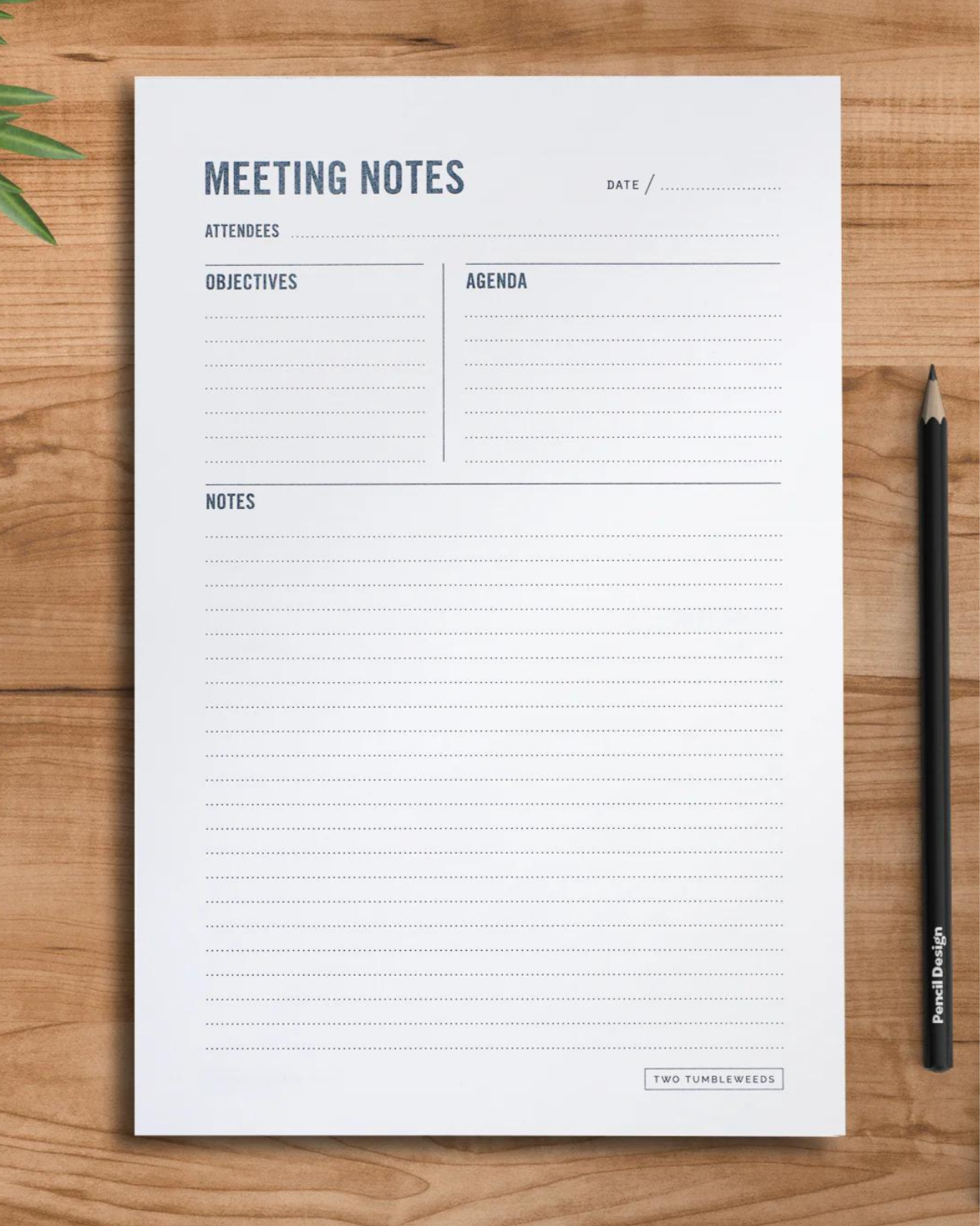 Professional Meeting Notepad for Hotels & Conferences