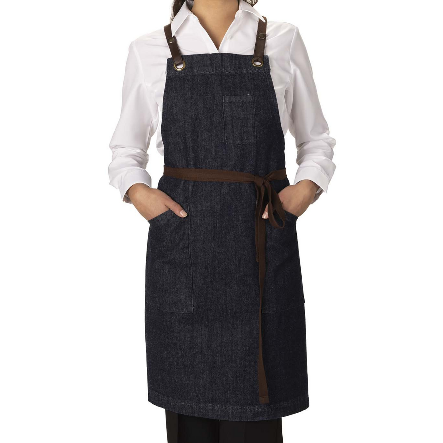 Custom Promotional Denim Bib Apron with Stylish Straps