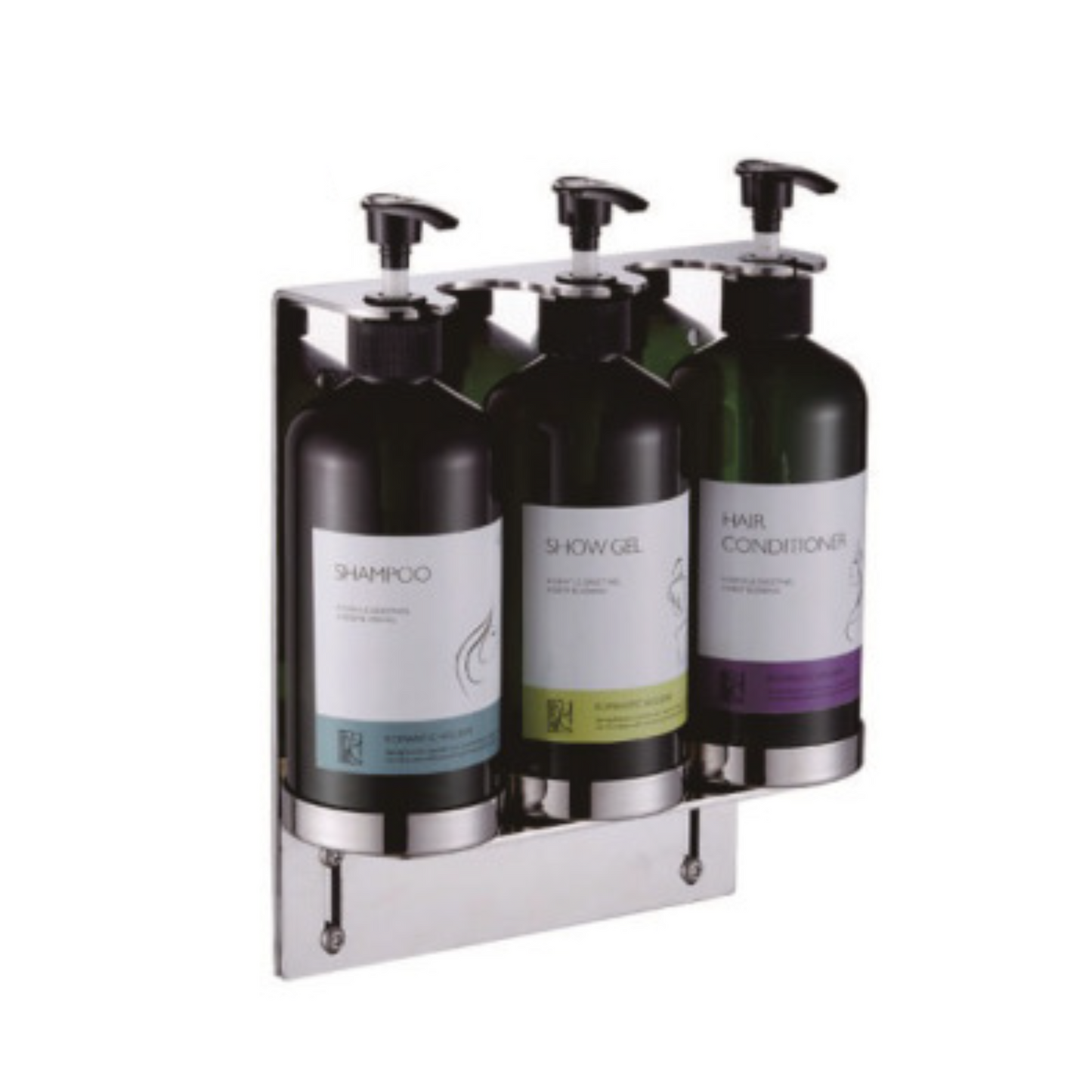 Lockable Shampoo, Shower Gel & Hair Conditioner Wall-Mounted Dispenser