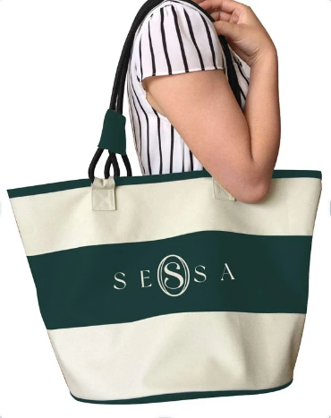 Personalized Travel Beach Bag – Durable Canvas Tote with Rope Handles