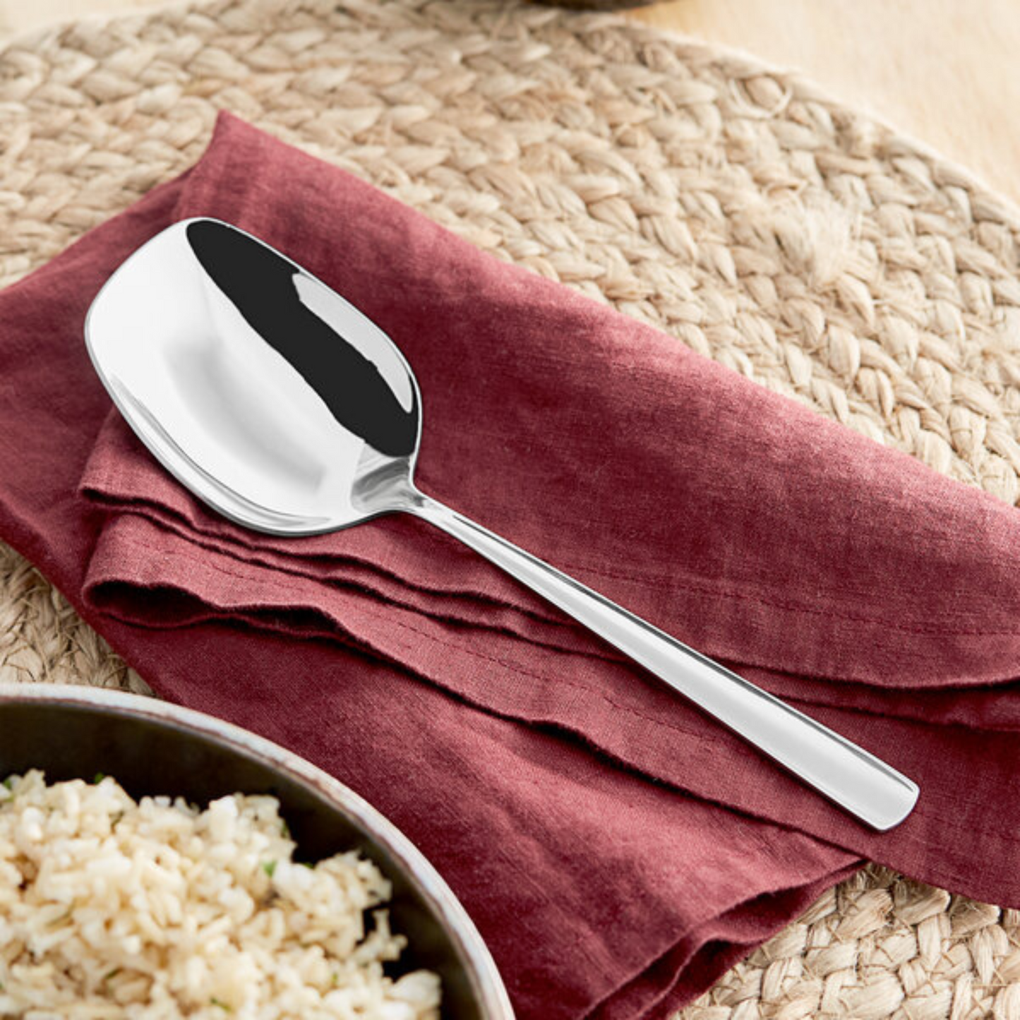 Emperor's Select Stainless Steel Serving Spoon – 8 1/4 Inches