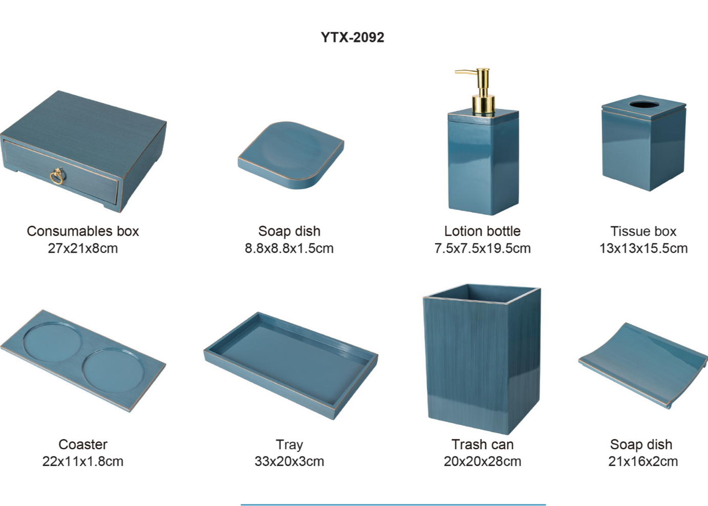 YTX-2092 Countertop Toiletry Dispenser – Modern & Space-Saving