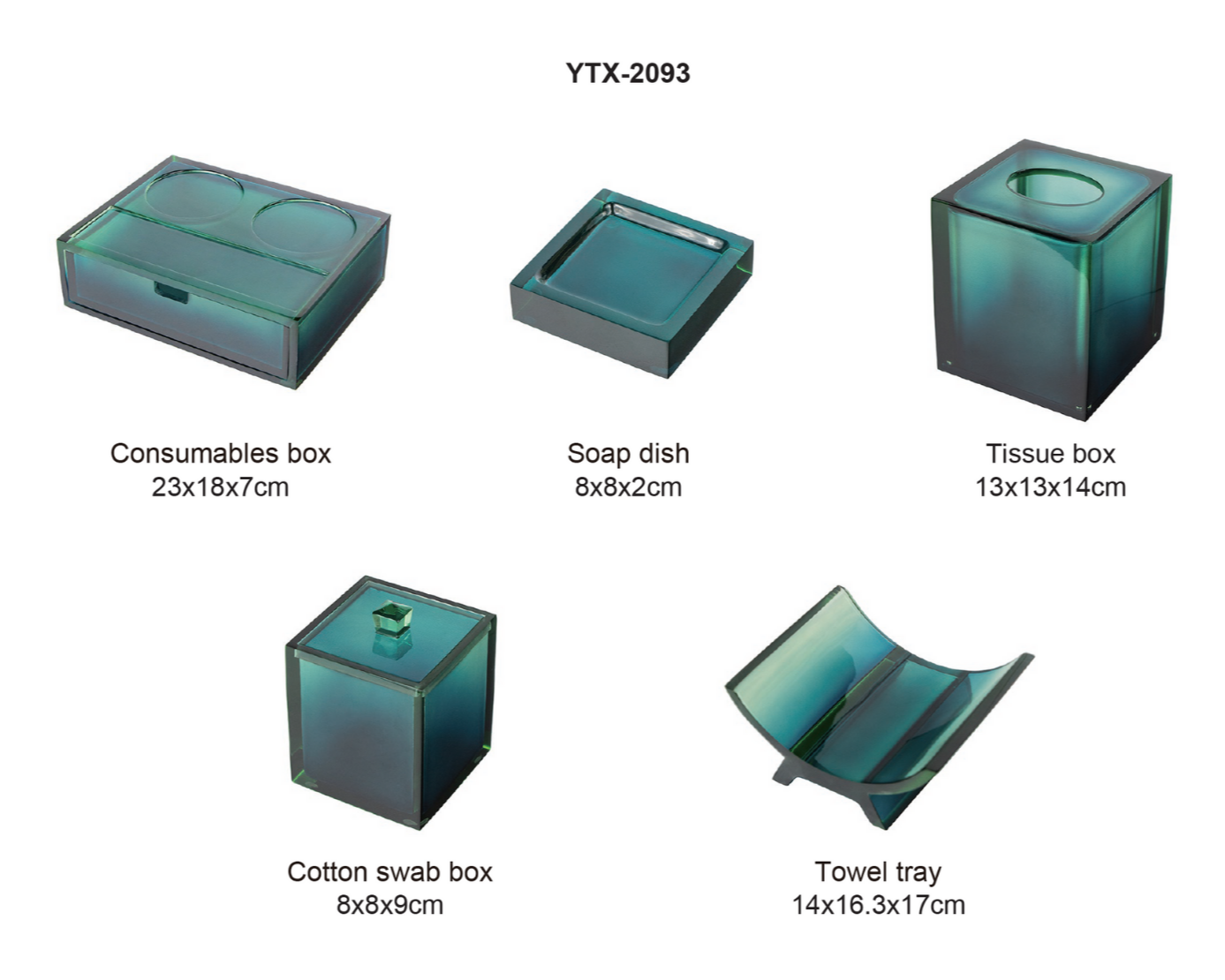YTX-2093 Countertop Toiletry Dispenser – Sleek & Functional