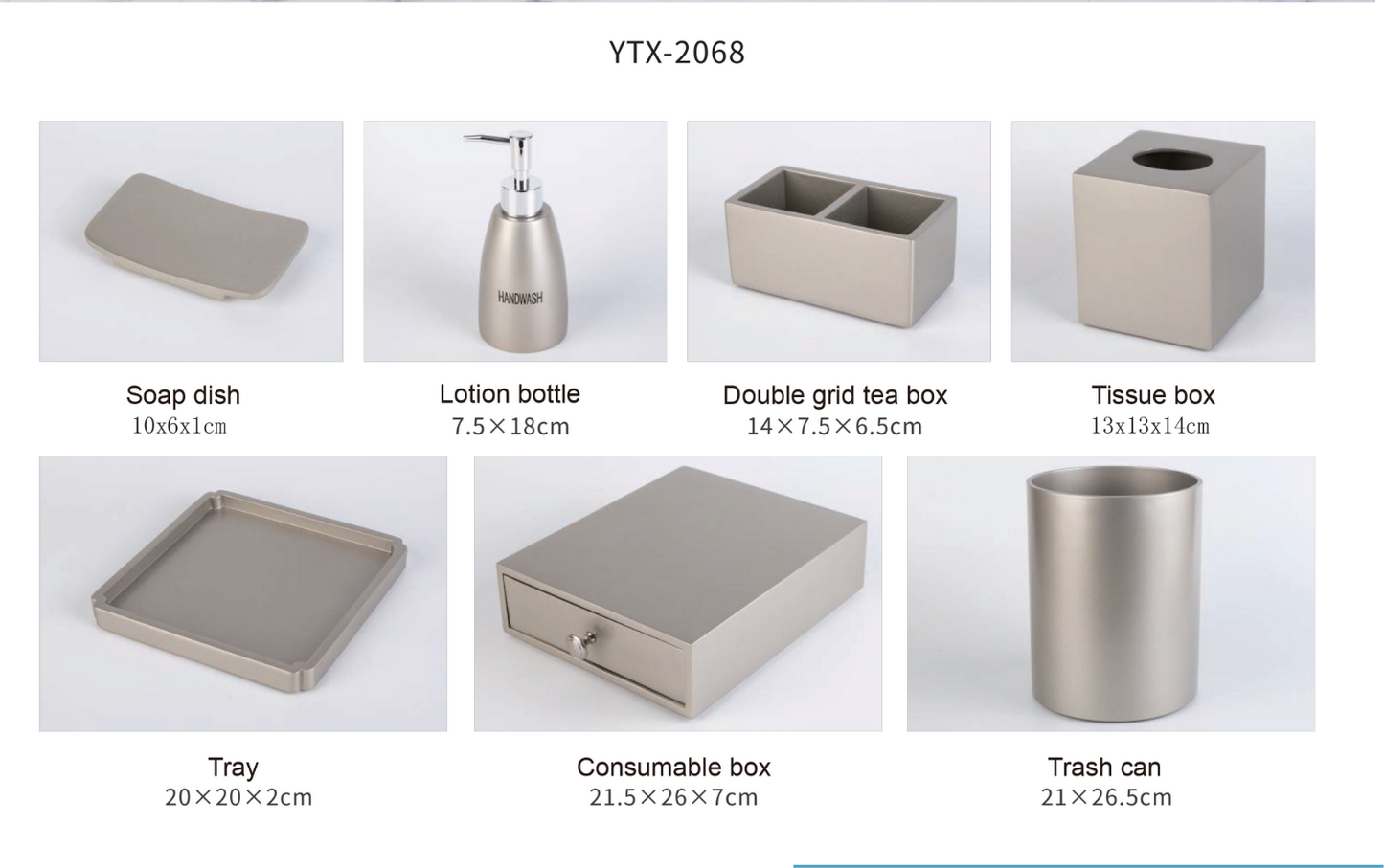 YTX-2068 Countertop Toiletry Dispenser – Sleek & Functional