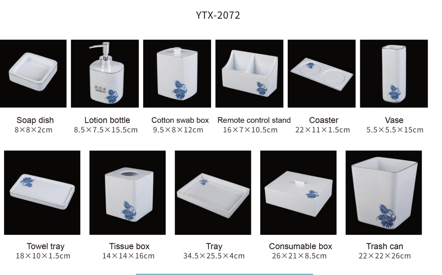 YTX-2072 Countertop Toiletry Dispenser – Sleek & Versatile