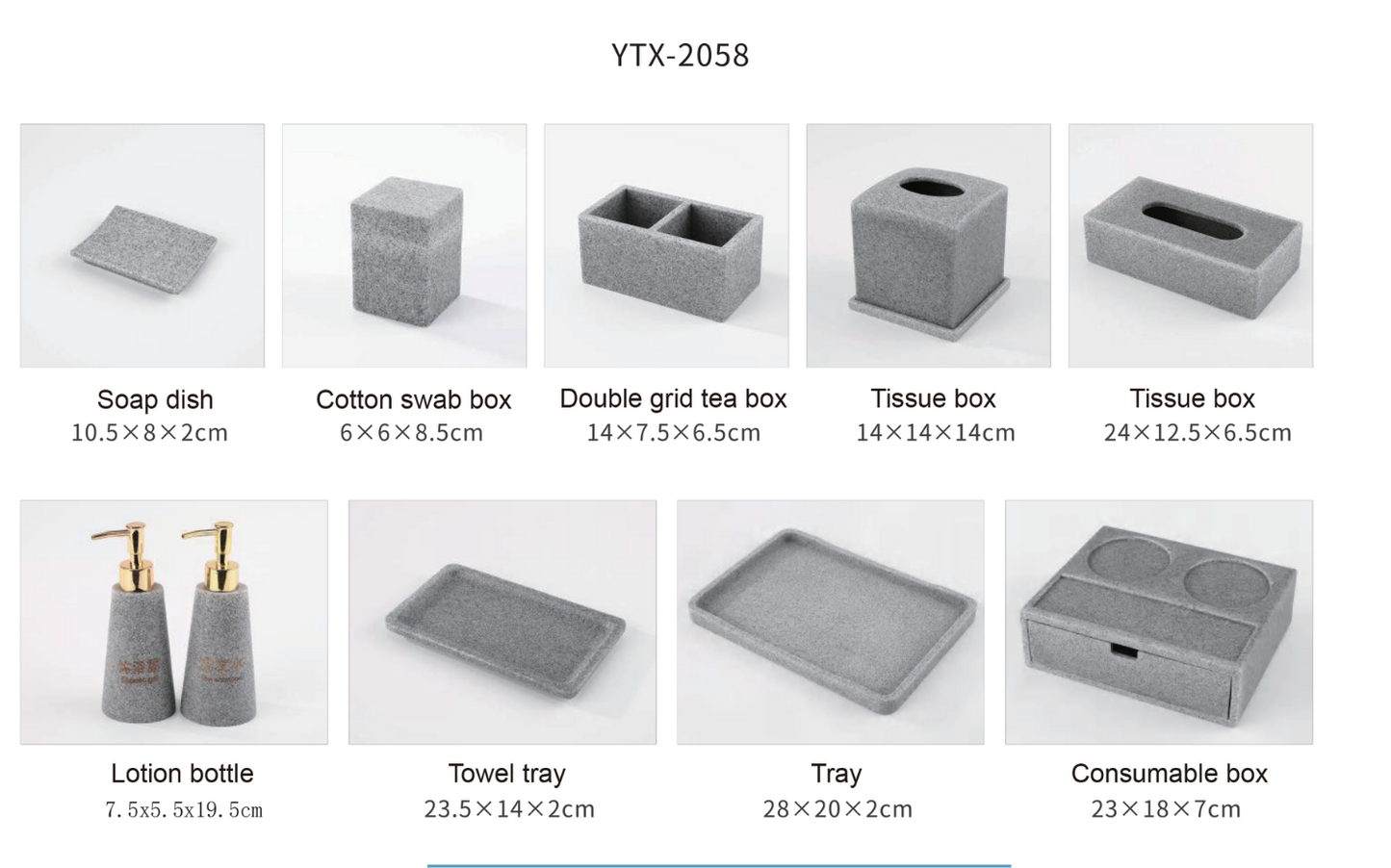 YTX-2058 Countertop Toiletry Dispenser – Modern & Functional
