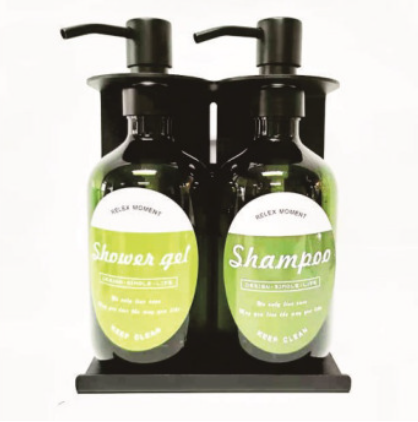 Wall-Mounted Matte Black Green Bottle Dispensers – Lockable & Stylish