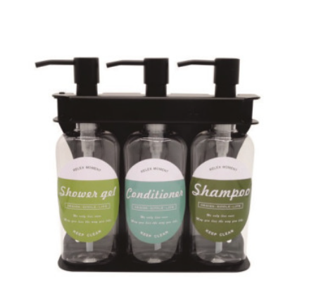 Black Wall Mounted Toiletry Dispensers (Single, Double, Triple)