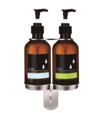 Wall-Mounted Mirror Finish Stainless Steel Toiletry Dispensers