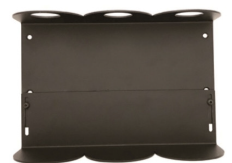 Matte Black Iron Shampoo Bottle Holder Brackets