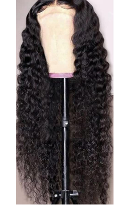 Real Human Hair Deep Wave Lace Front Wig for Women - 180% Density, Full & Natural Look