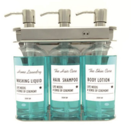 Lockable Silver Wall Mounted Toiletry Dispensers (Single, Double, Triple)