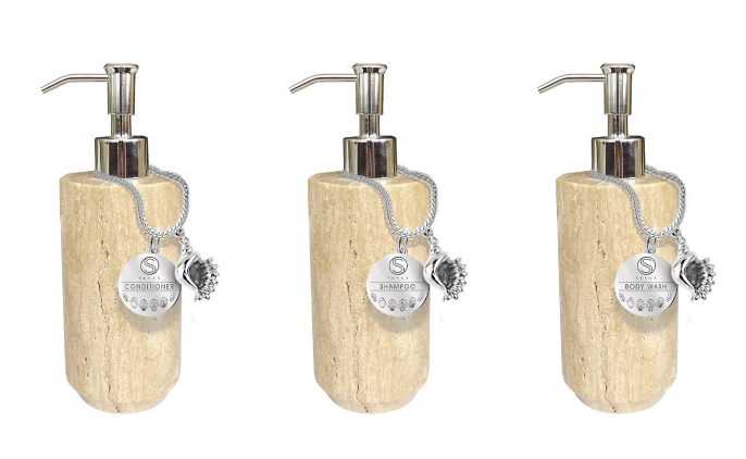 Cave Stone Dispenser – Skin Color, Elegant & Refillable