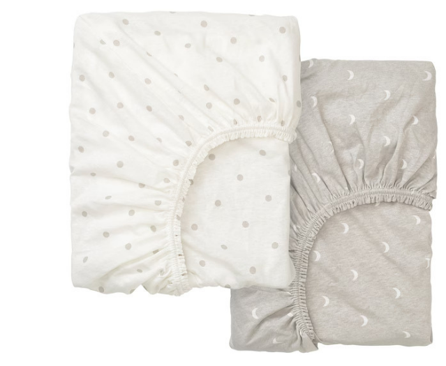 Organic Cotton & Bamboo Muslin Baby Fitted Crib Sheet