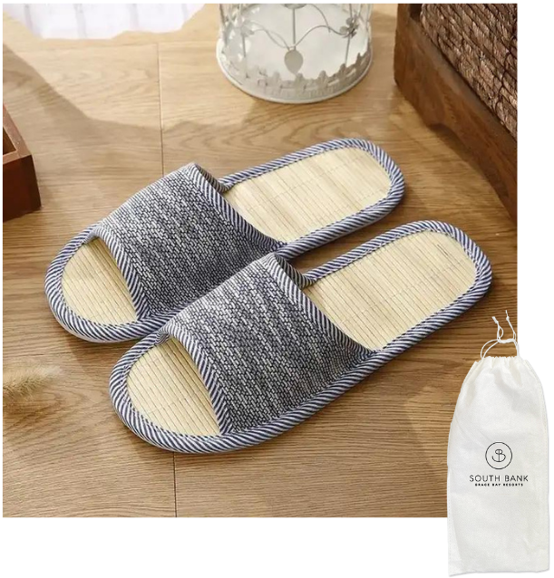 Bamboo Slide Slippers – Disposable & Eco-Friendly Hotel Slippers