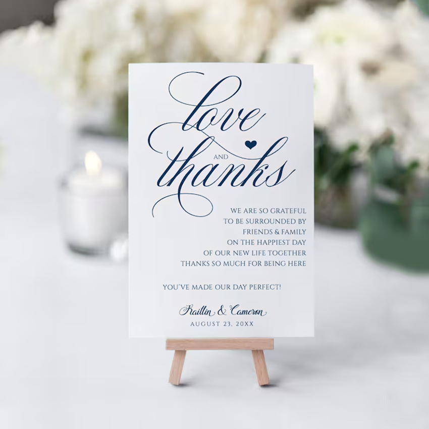 Elegant Custom Thank You Cards for Hotels & Events