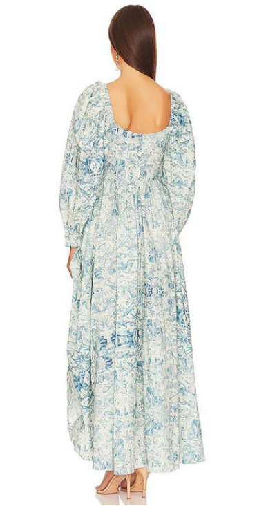 The Romantics Dress – Square Neck Puff Sleeve Maxi Dress