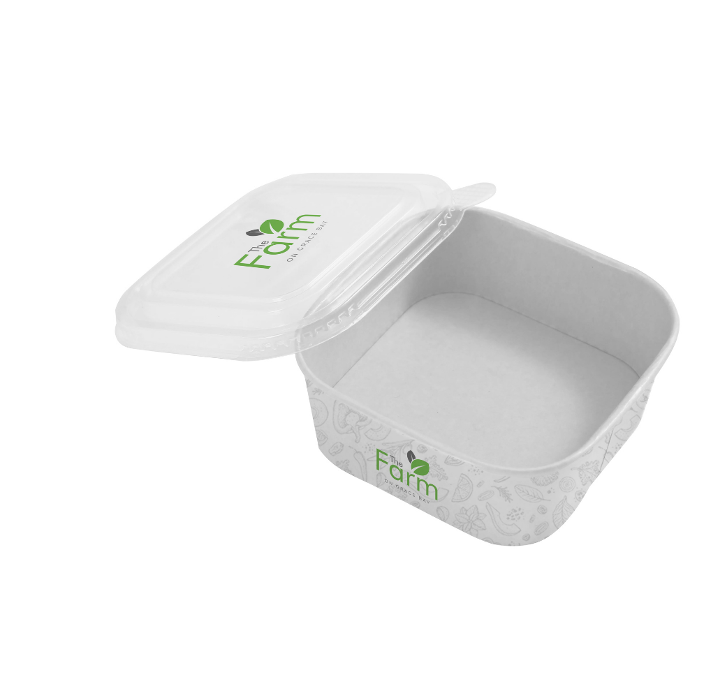 Eco-Friendly Salad Bowl – Kraft Paper or Plastic, Durable & Food-Safe