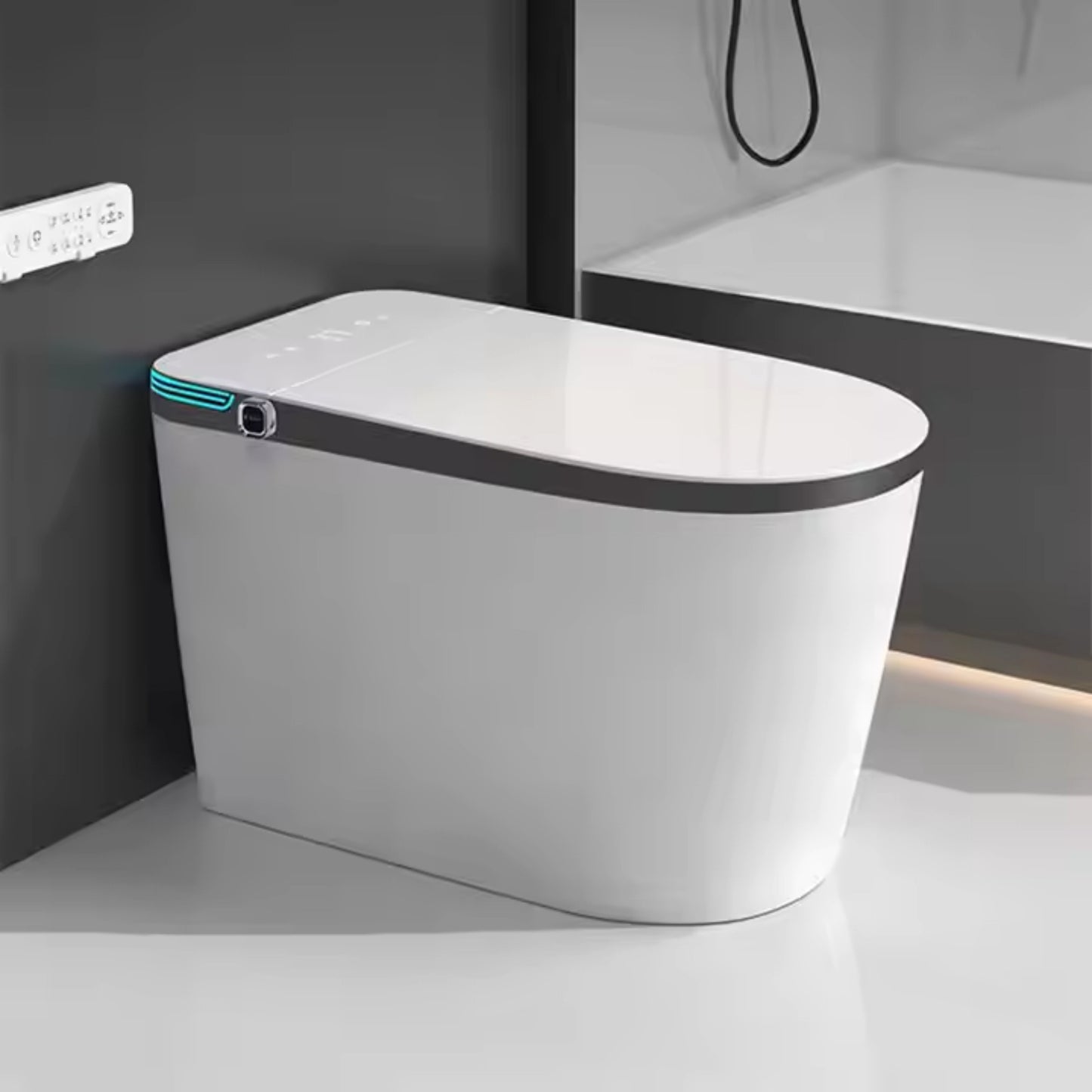 Instant Heating Smart Toilet Seat T9006A – Grey-Edged Design