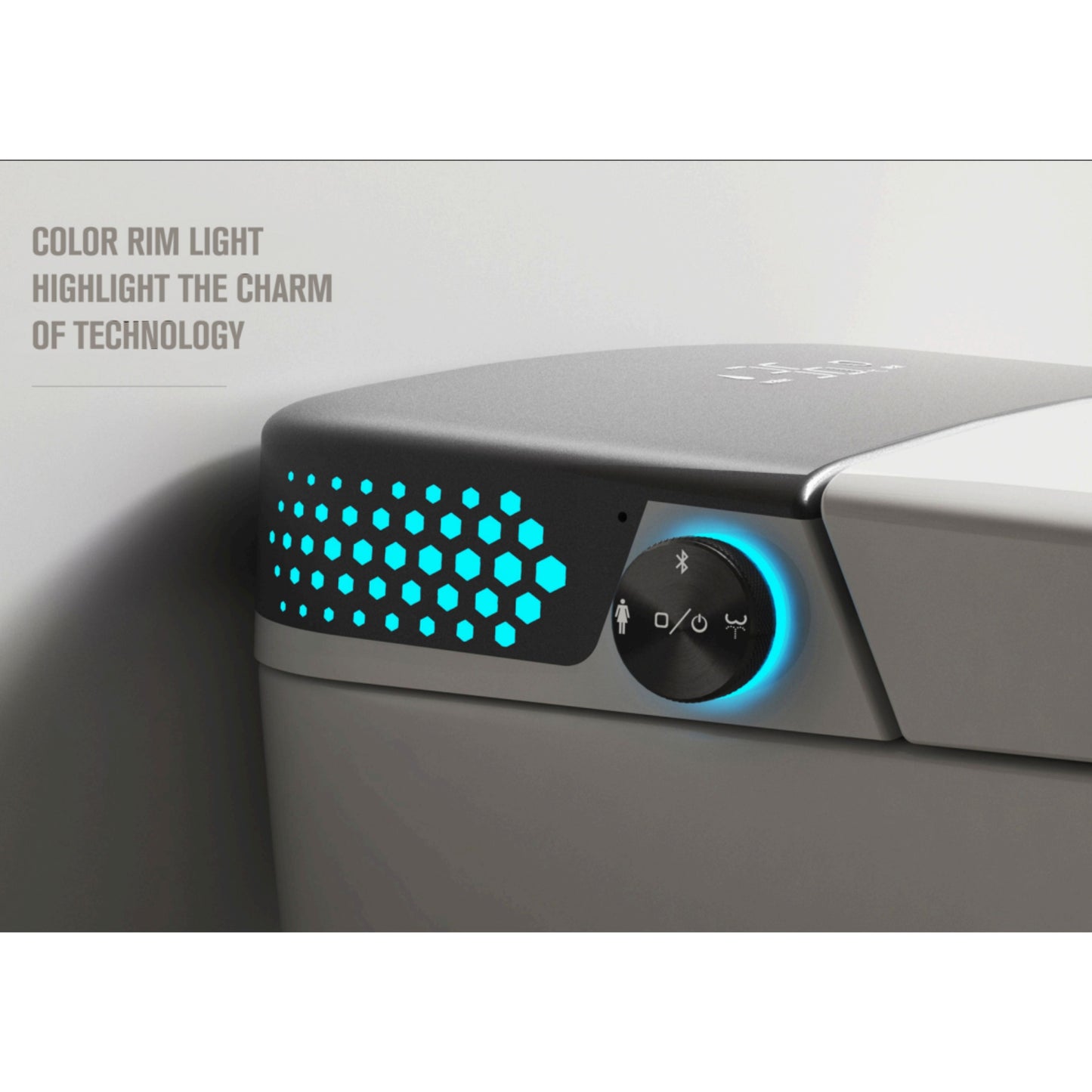 Smart Toilet T9016 with Color Rim Light and Instant Heating