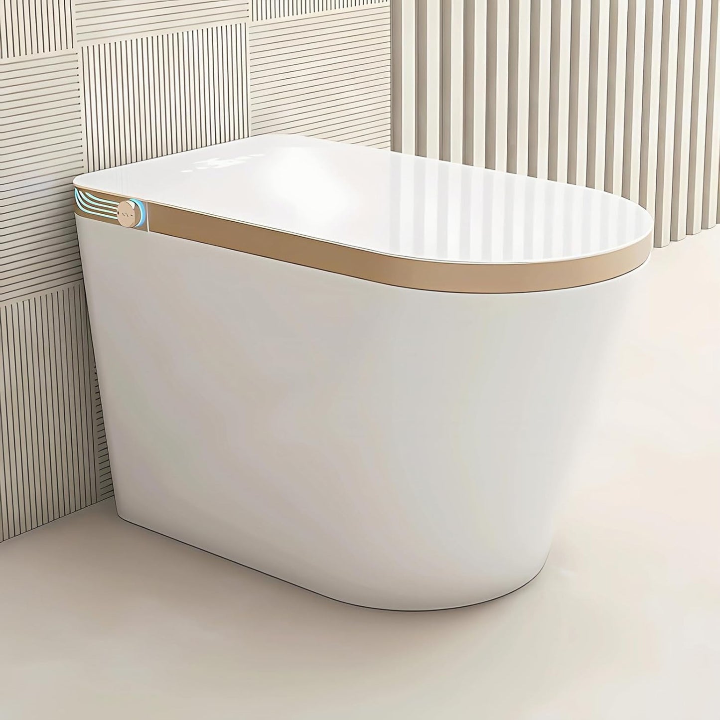 Instant Heating Smart Toilet Seat T9006A – Grey-Edged Design