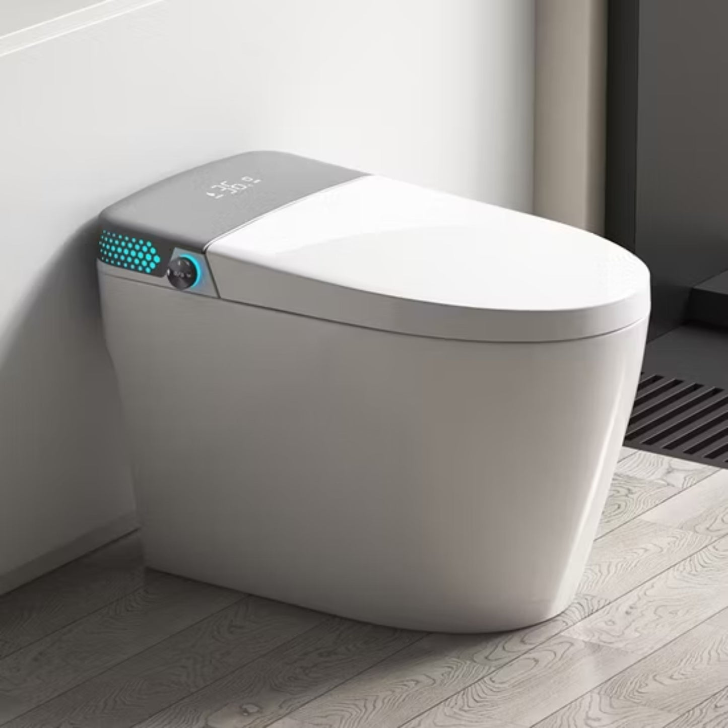 Smart Toilet T9016 with Color Rim Light and Instant Heating