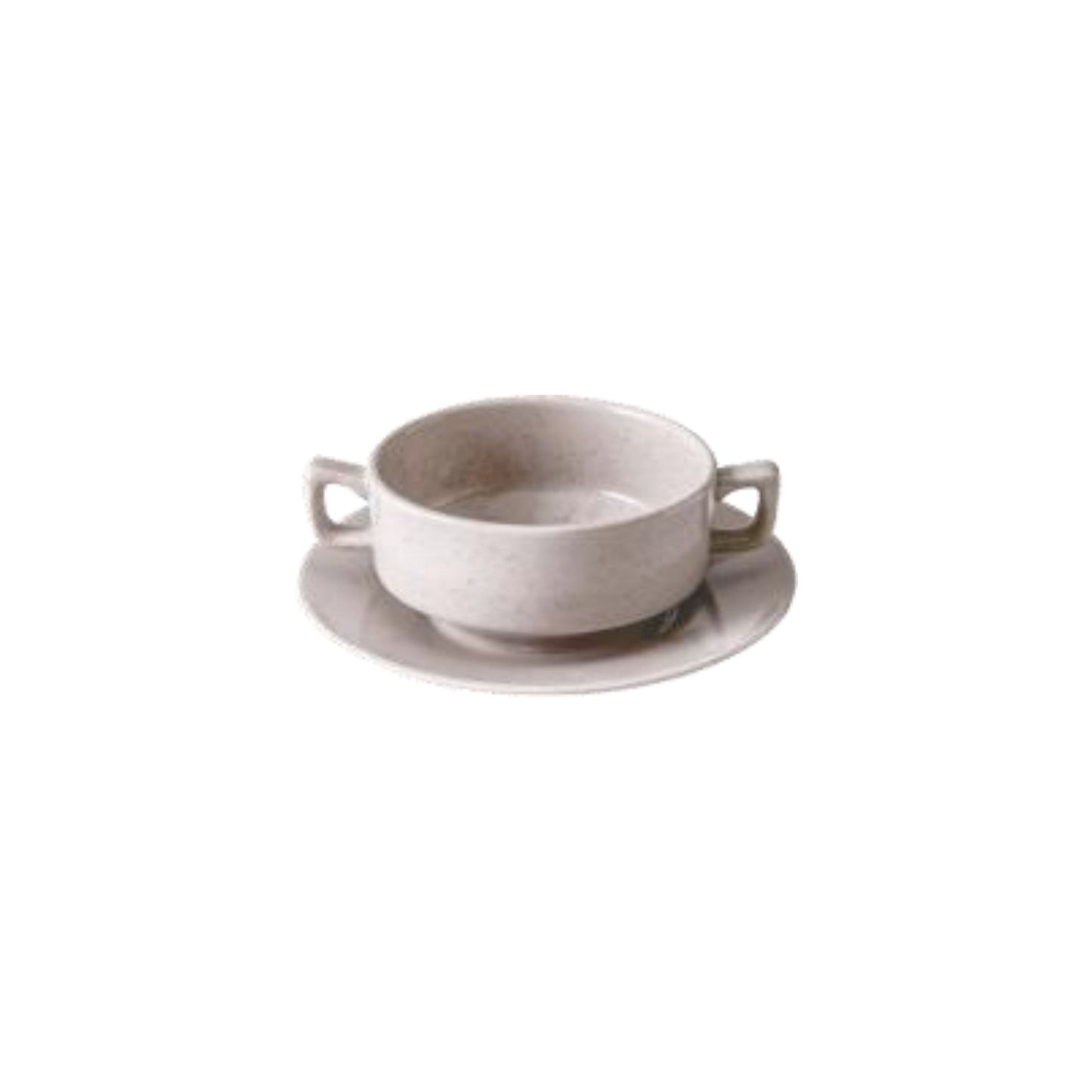 Double-Handle Tapered Foot Round Stew Bowl A13860