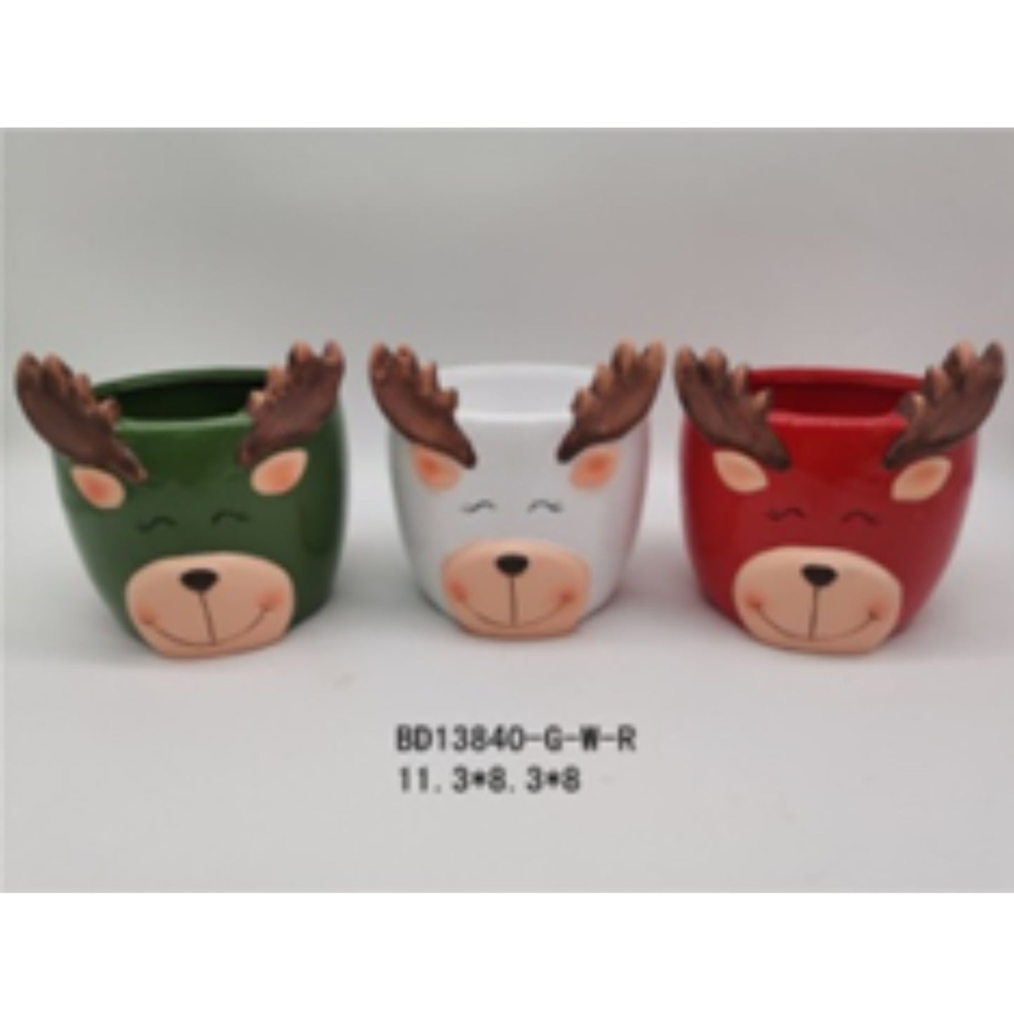 Small Ceramic Christmas Terracotta Pot