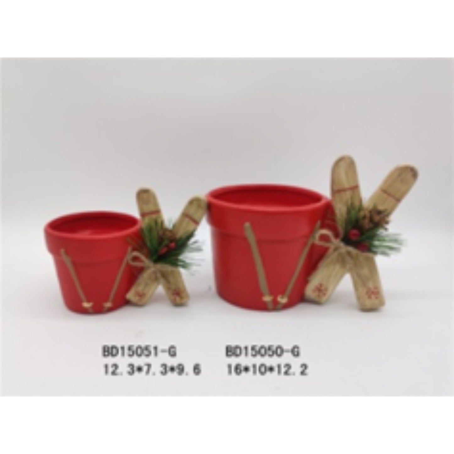 Ceramic Christmas Terracotta Flower Pots