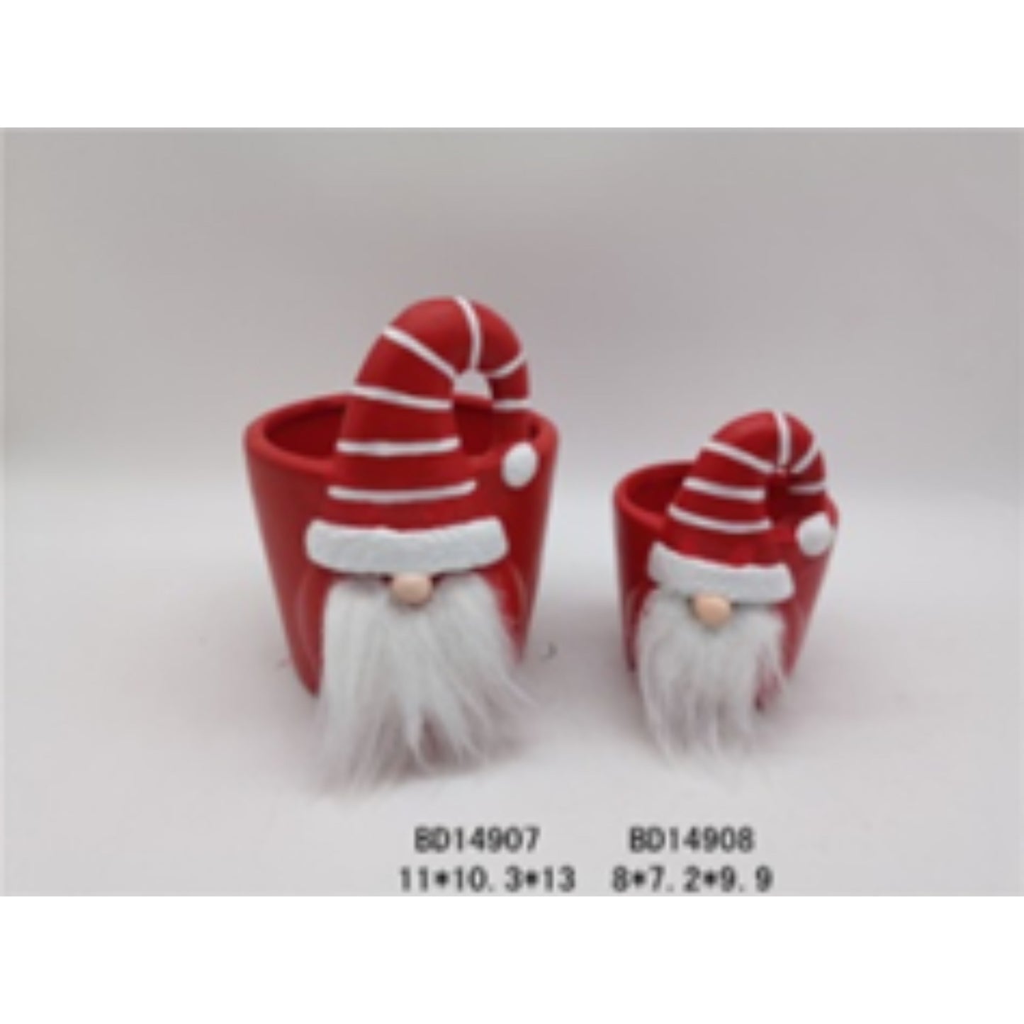 Christmas Ceramic Terracotta Flower Pot Duo