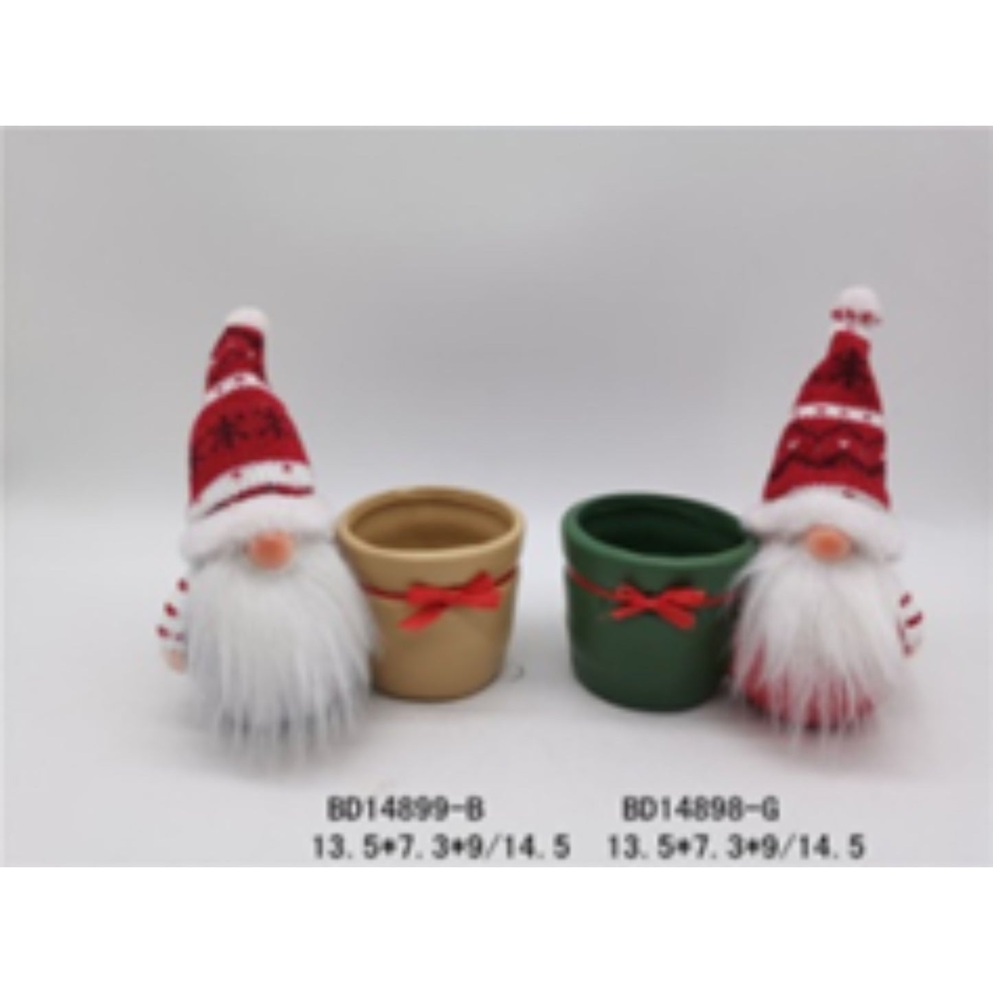Holiday Terracotta Ceramic Flower Pot