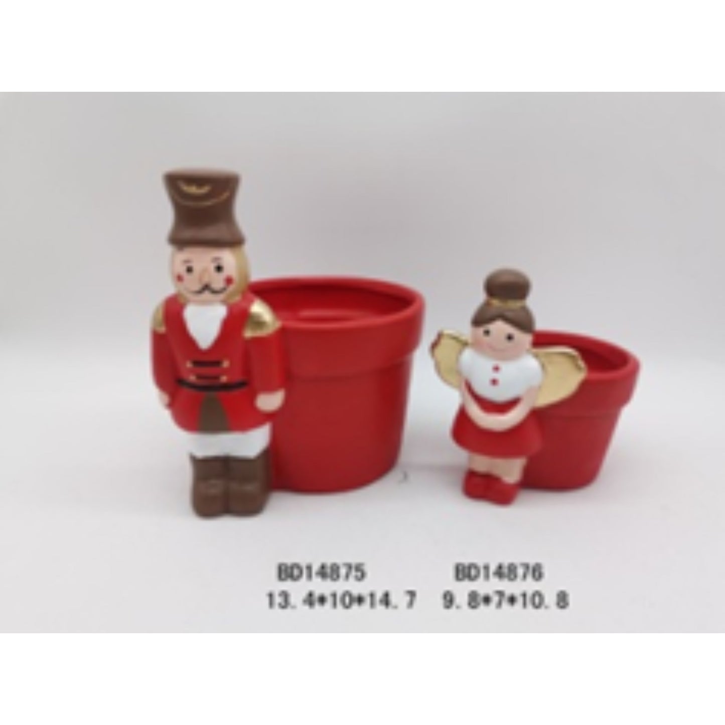 Classic Terracotta Christmas Flower Pot