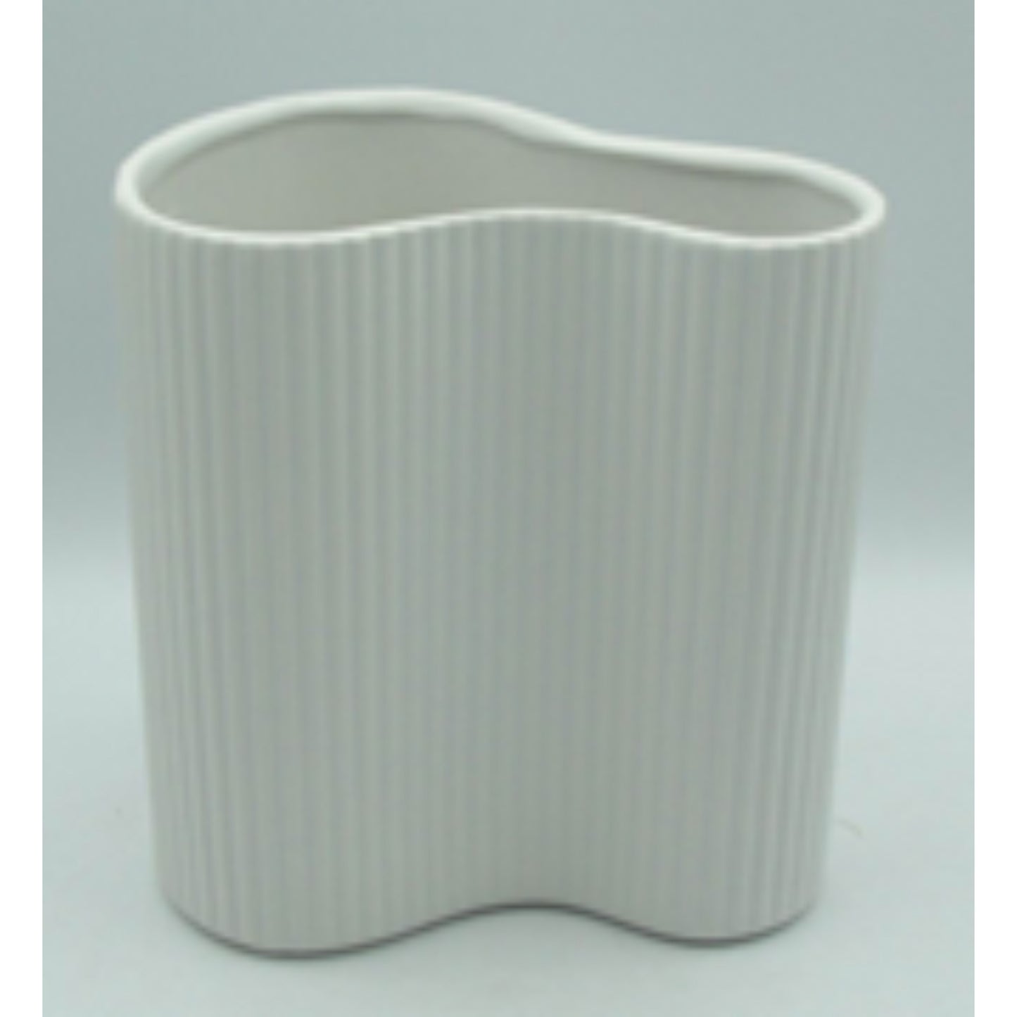 Contemporary Oval Dolomite Ceramic Vase