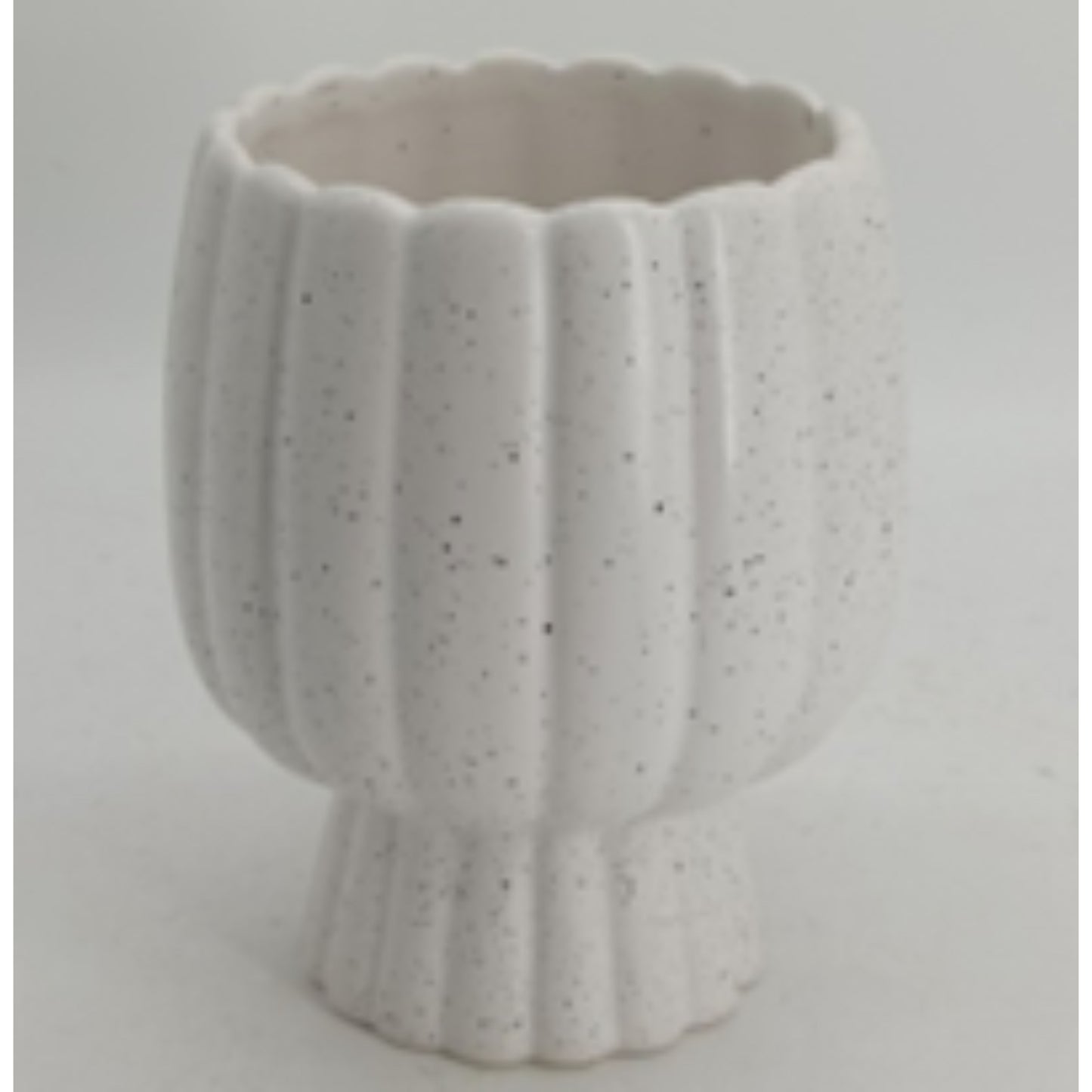 NP24-1544 Dolomite Flower Vase with Textured Finish